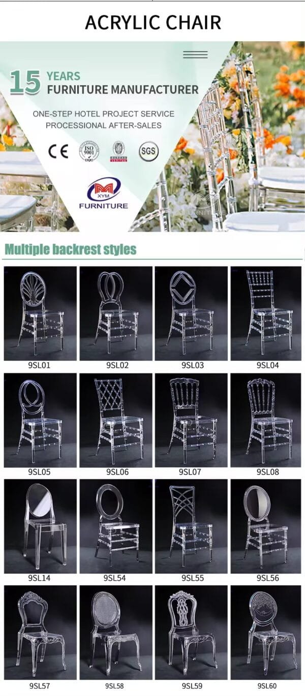wedding resin chairs catalog