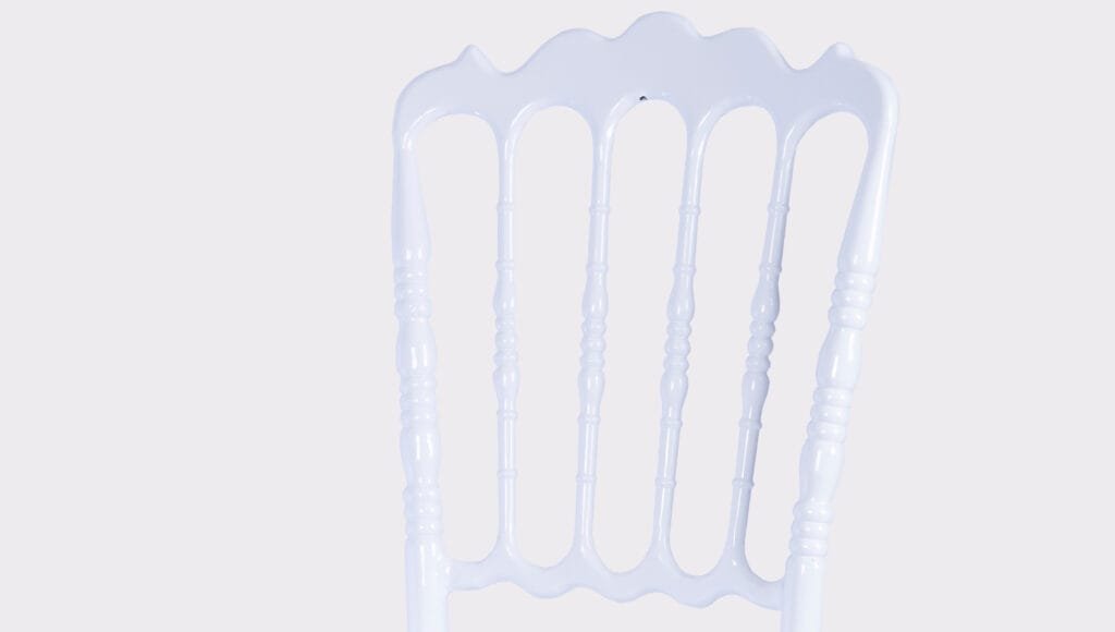 Metal White Flame Chair