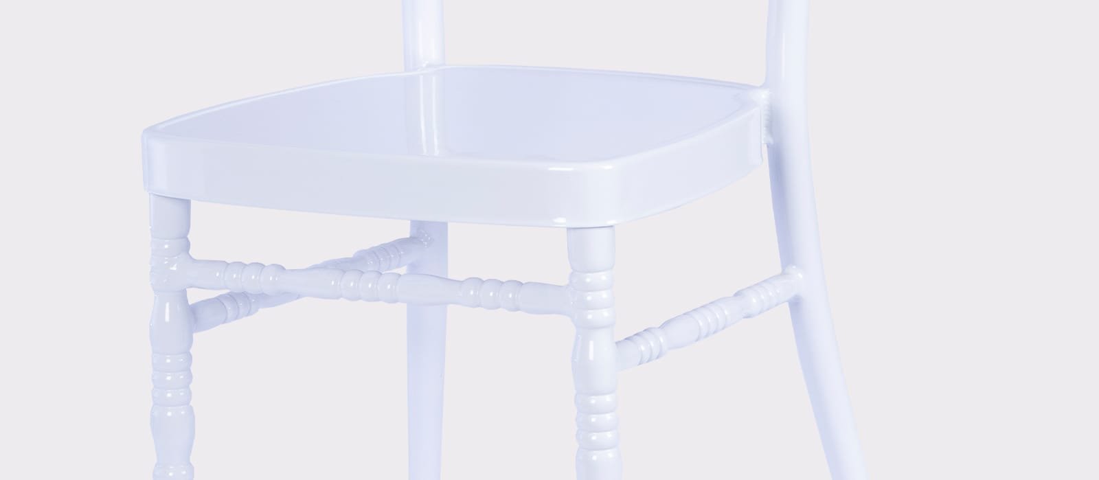 Metal White Flame Chair