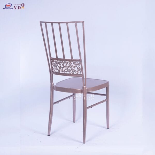 Metallic patterned chiavari chair