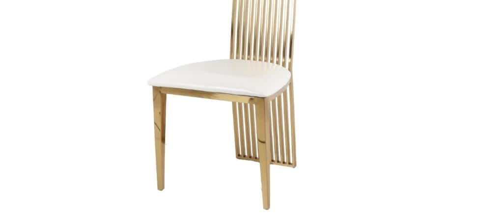 Stainless steel harp chair