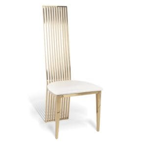 Stainless steel harp chair