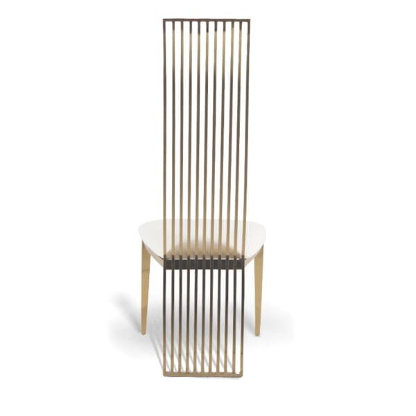Stainless steel harp chair