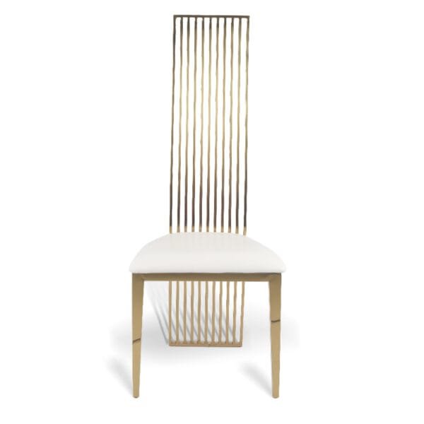 Stainless steel harp chair