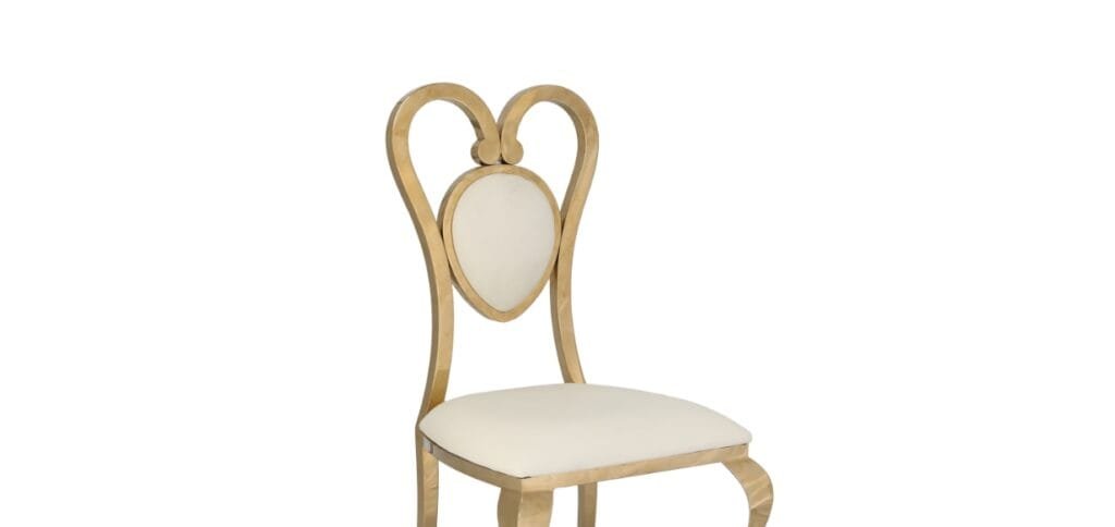 Stainless steel love chair (2)