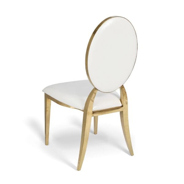 Stainless steel round back chair (1)