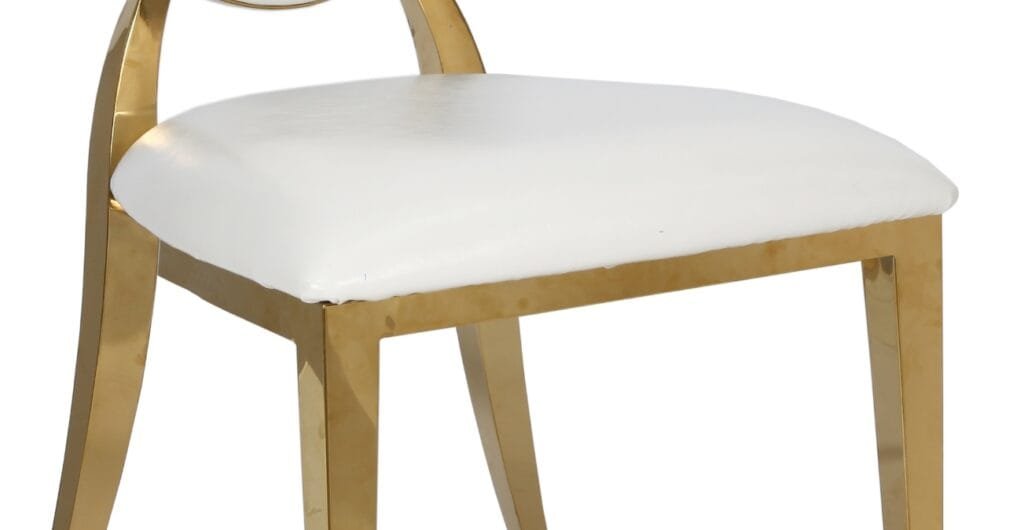 Stainless steel round back chair
