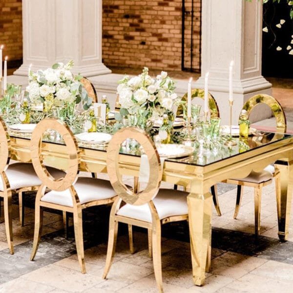 stainless steel chairs (2)