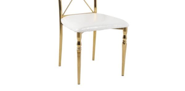 stainless steel cross back chair (2)