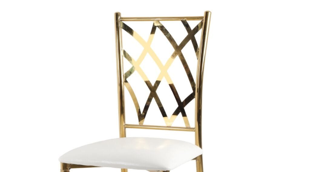 stainless steel mesh back chair (2)