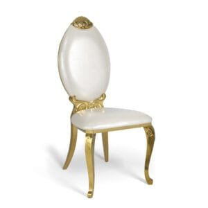 stainless steel oval back chair (1)