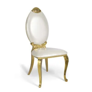 stainless steel oval back chair (1)