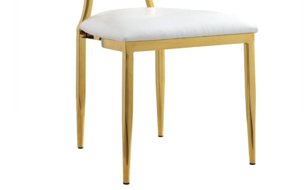 stainless steel round back chair for wedding