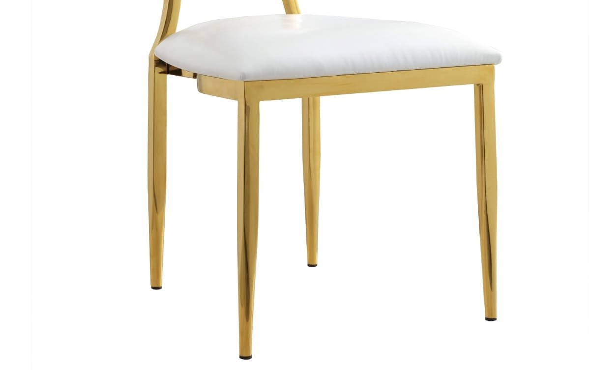 stainless steel round back chair for wedding